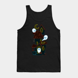 A Spooky Ghost House Tank Top